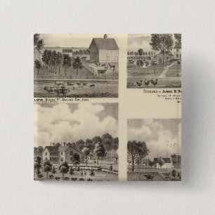 Residences of Swallow 2 Inch Square Button