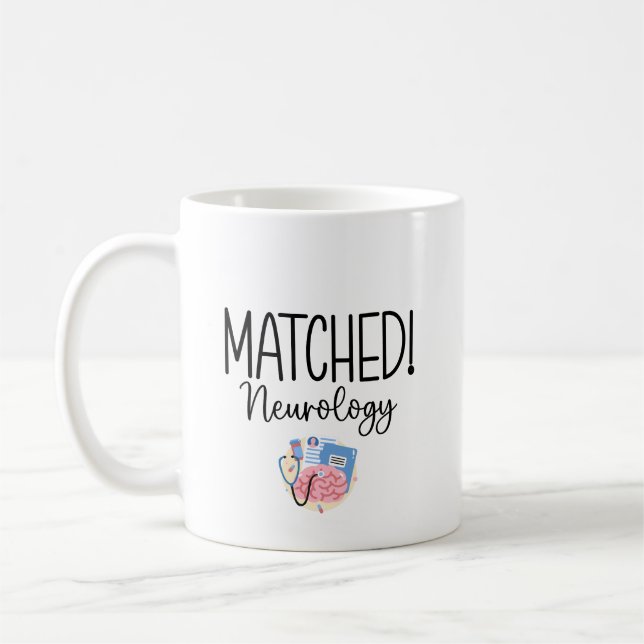 Residency Match Day Neurology Coffee Mug (Left)