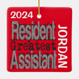 Resident Assistant Extraordinaire CUSTOM Ceramic Ornament