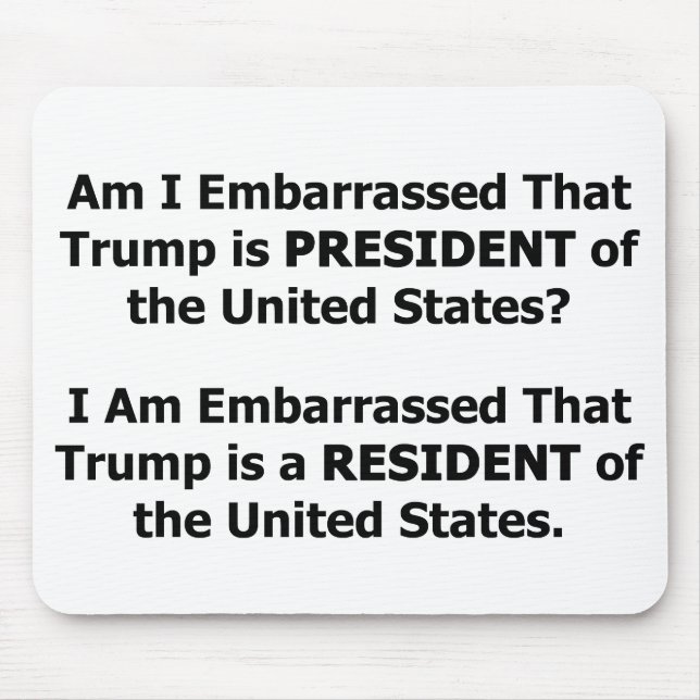 Resident Trump Mouse Pad (Front)