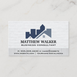 Residential City Sky Line Construction Business Card