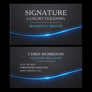 Residential Cleaning Services Professional Business Card