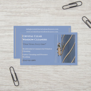 Residential Commercial Cleaning Window Cleaner Business Card