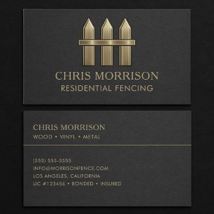 Residential Fencing Business Card
