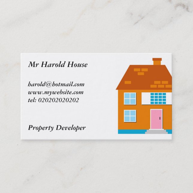 Residential Homes, Business Card (Front)
