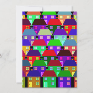 Residential House Community Townhouse Home Housing Invitation