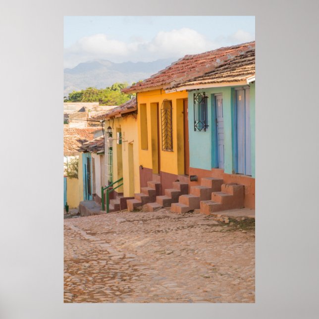 Residential houses, Trinidad, Cuba Poster (Front)