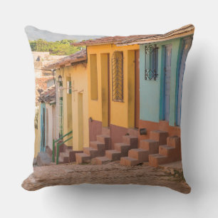 Residential houses, Trinidad, Cuba Throw Pillow