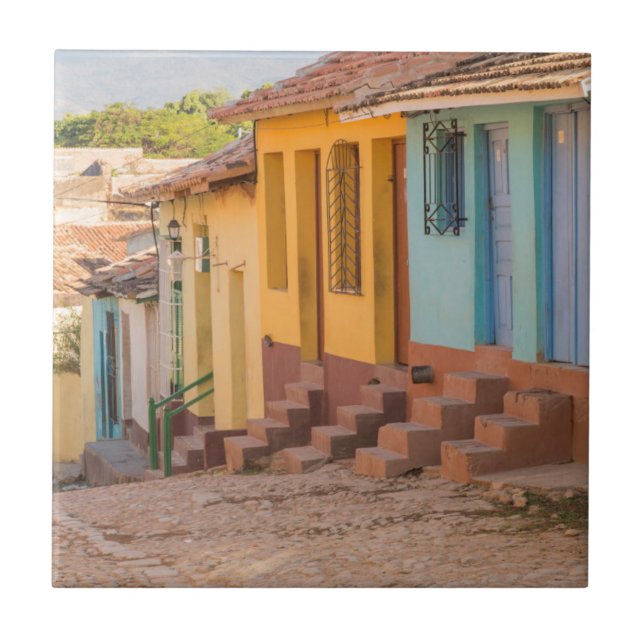 Residential houses, Trinidad, Cuba Tile (Front)