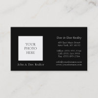 Residential Realtor Head Shot Classic Black