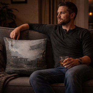 Résidu de tempête — Coussin jet Après-coup du bate