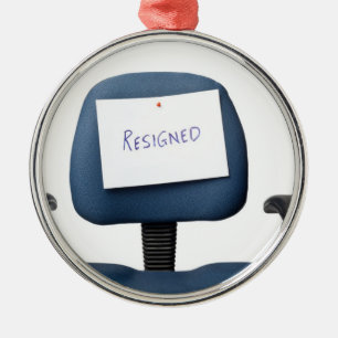Resigned Metal Ornament