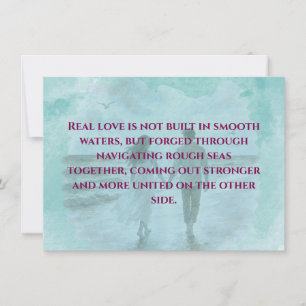 Resilience & Love Romantic Quote Standard Postcard