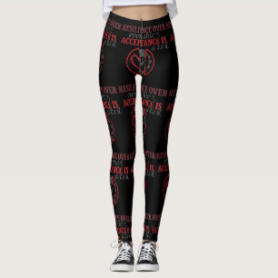 Resilience Over Everything Acceptance Is Tool Leggings