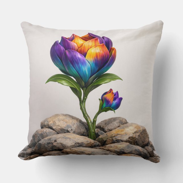 Resilience (purple edition) throw pillow (Front)
