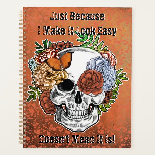 Resilience Tenacity Unyielding Spirit Affirmations Planner (Front)