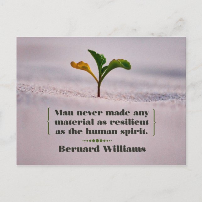 Resilient as the Human Spirit Postcard (Front)