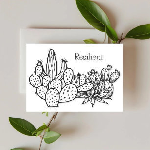 Résilient — Carte de soutien Desert Ink