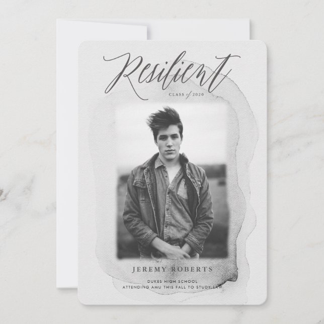 Resilient Class of 2020 Graduation Announcement (Front)