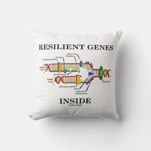 Resilient Genes Inside DNA Replication Biology Throw Pillow