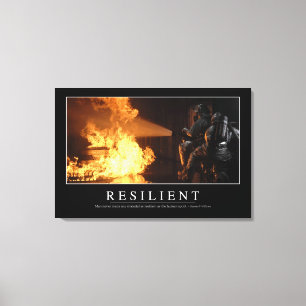 Resilient: Inspirational Quote Canvas Print