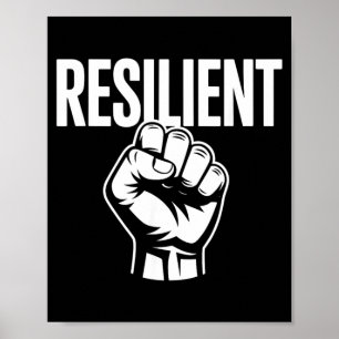 Resilient Mental Strength Self-Esteem Motivation Poster