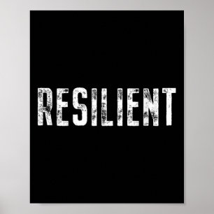 Resilient Mental Strength Self-esteem Motivation R Poster