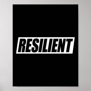 Resilient Mental Strength Self-esteem Motivation R Poster