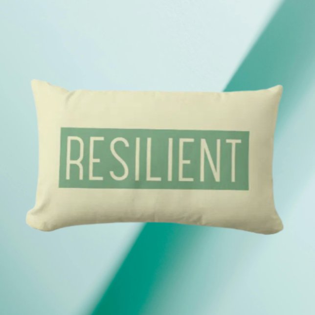 RESILIENT Throw Pillow – Strength You Can Lean On (Creator Uploaded)