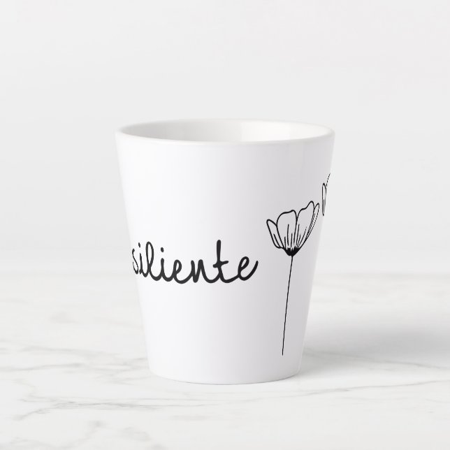 Resiliente Flores Latte Mug (Front)
