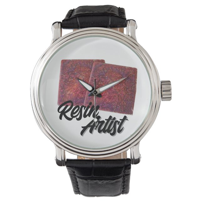Resin Artist Sparkle Designer Watch (Front)