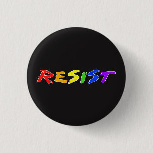 Resist! 1 Inch Round Button