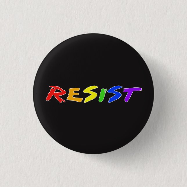Resist! 1 Inch Round Button (Front)