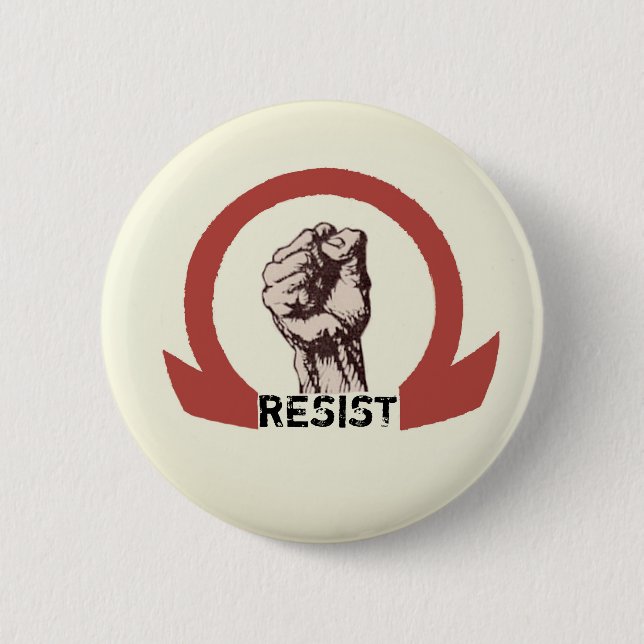 RESIST 2 INCH ROUND BUTTON (Front)