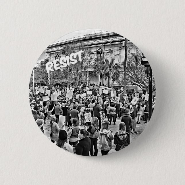 Resist 2 inch round button (Front)