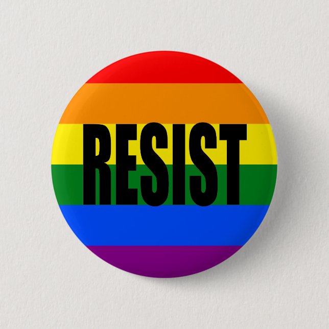 "RESIST" 2 INCH ROUND BUTTON (Front)