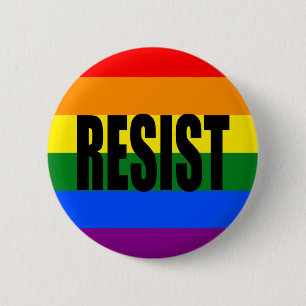 "RESIST" 2 INCH ROUND BUTTON