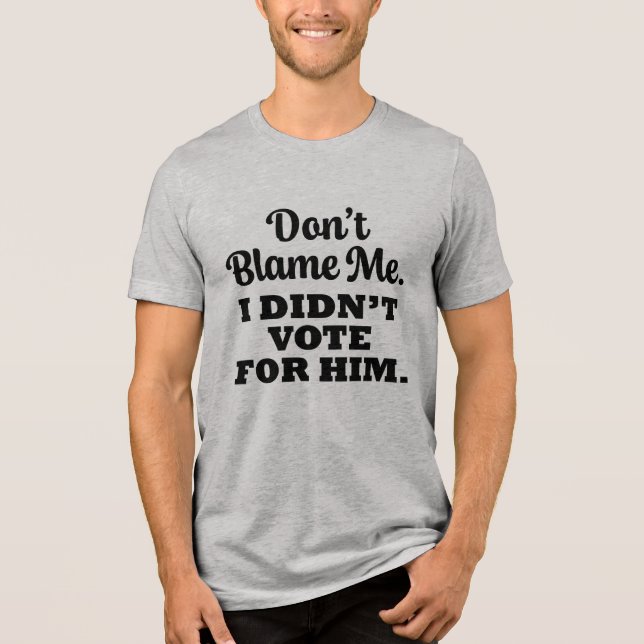 Resist: A Bold Statement Against Trump's Policies Tri-Blend Shirt (Front)