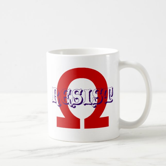 Resist action coffee mug (Right)