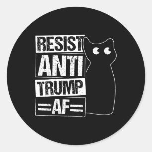 Resist Anti Trump Af Anti Trump Resist Classic Round Sticker