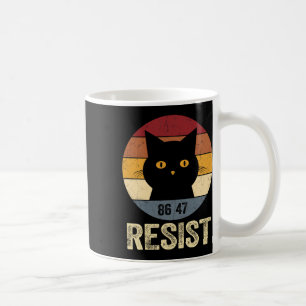 Resist Anti Trump Tee Retro Resist Anti Trump Cat  Coffee Mug