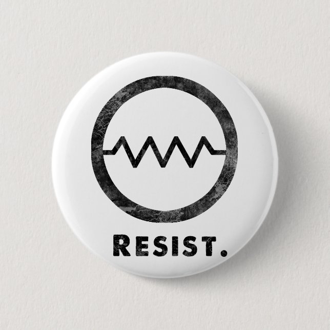 Resist Badge 2 Inch Round Button (Front)