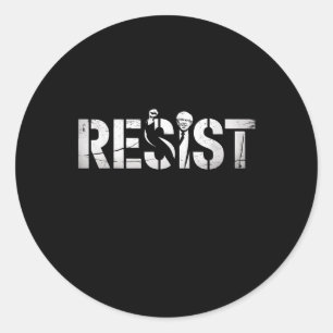 Resist Bernie Sanders Freedom National Service Pro Classic Round Sticker