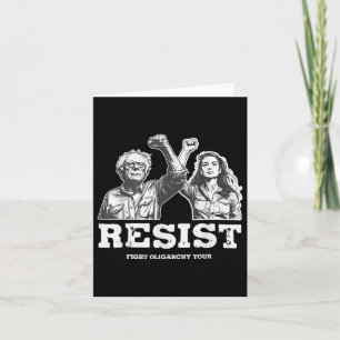 Resist Bernie Sanders Freedom Us National Service  Card