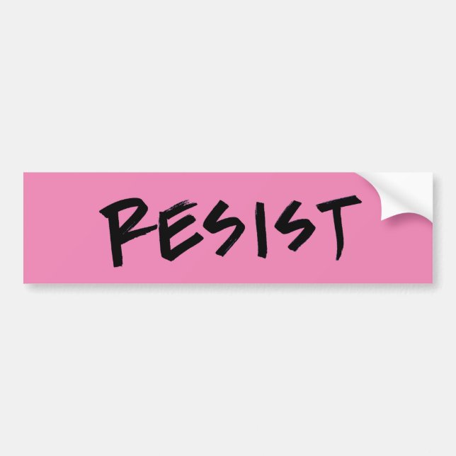 Resist Bumper Sticker-choose your colour! Sticker (Front)