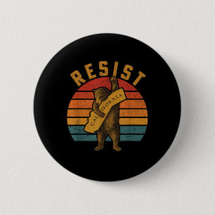 Resist California Bear 2 Inch Round Button
