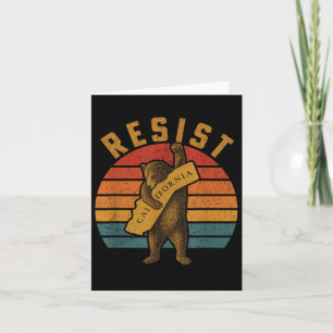 Resist California Bear Card