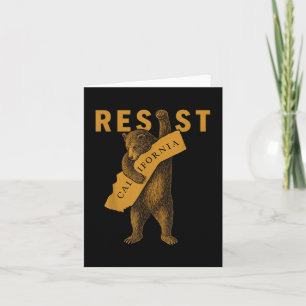Resist California Bear Card