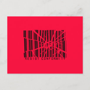 Resist Conformity Postcard