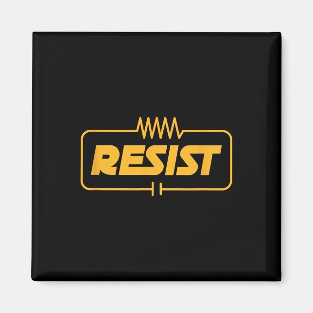 Resist Electrical Engineer Electrician Electronic  Magnet (Front)
